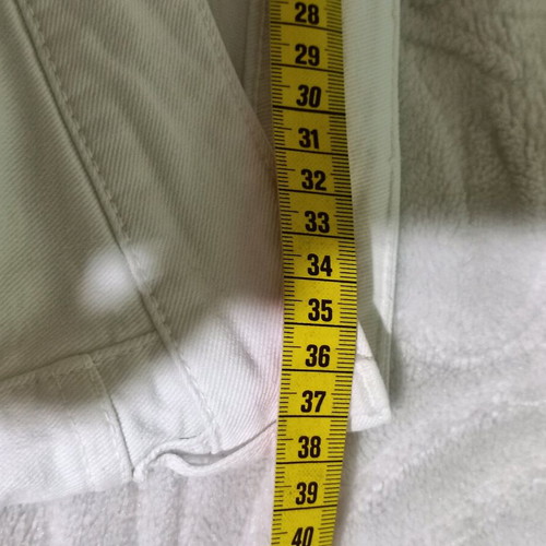 Women's cotton pants like new, white, size S