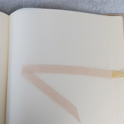 Handmade Wedding Baptism Album with Leather and Wooden Cover