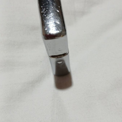 Zippo windproof lighter used, brushed chrome finish, vintage 1992