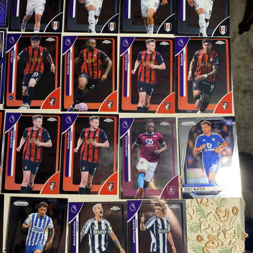 Topps Gold and Panini Prizm Base Premier League Collection new