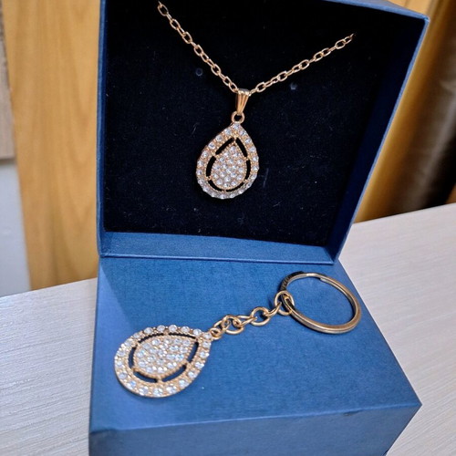 Gift set necklace and keychain new