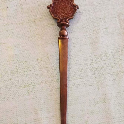 Χάλκινος χαρτοκόπτης 1910–1930 vintage Arts & Crafts 16,5 εκ. σαν καινούργιο