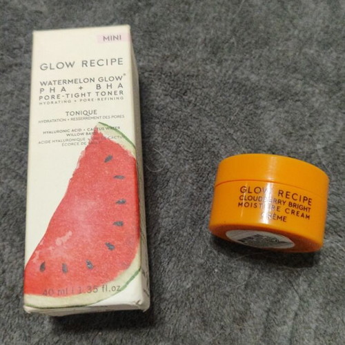 Glow Recipe Set Toner Watermelon PHA+BHA and Glow Cream new