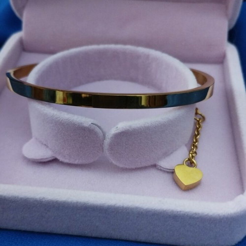 Bangle bracelet stainless steel gold plated new in gift box
