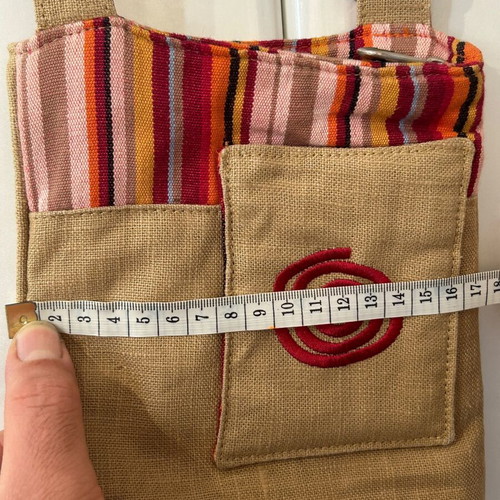 Nature & Découvertes crossbody bag like new, 100% ramie fabric, boho style