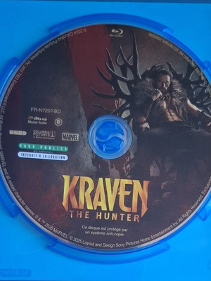 Kraven the Hunter Blu-ray Region B 2024 action fantasy adventure