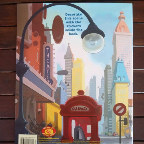 Curious George the movie sticker fun book new