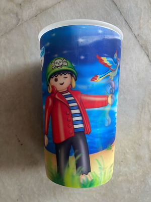 Playmobil 3D collectible cup used with pirate Rico theme