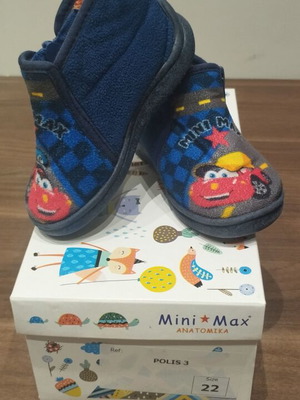 MiniMax ανατομικά βρεφικά παντοφλάκια με σχέδιο Cars, νο 22