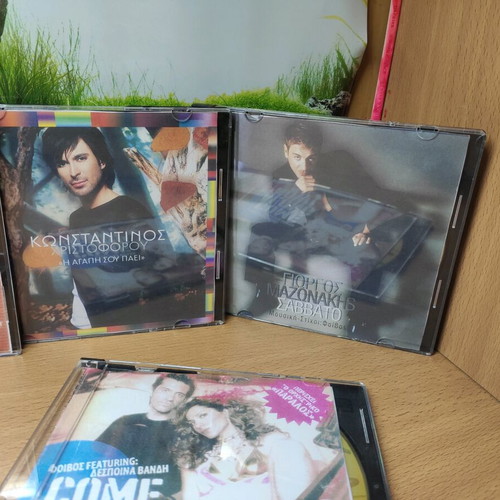 Greek music CD set like new, 6 CDs with popular artists