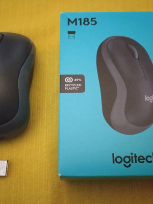Logitech M185 Ασύρματο Mini Ποντίκι Γκρι Καινούργιο