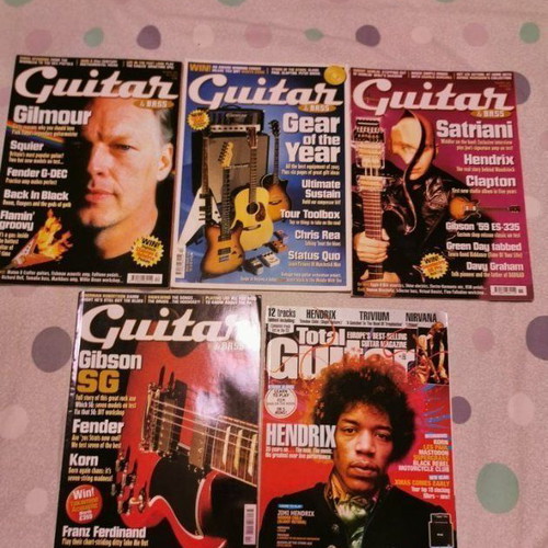 Electric Guitar Magazines like new, pack of 5 issues
