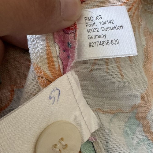 Christian Berg Stockholm jacket 3/4 sleeve linen like new, multicolor