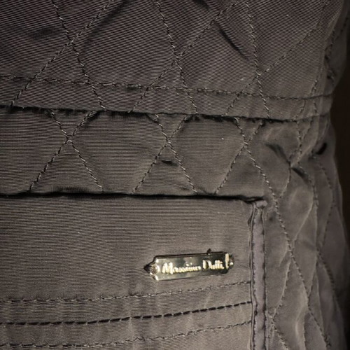 Massimo Dutti quilted jacket used, size M, black