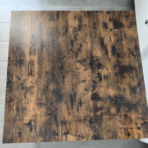 Coffee table like new, square 80x80 cm, MDF and metal