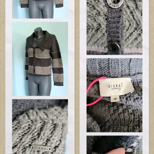 Signal wool cardigan like new, multicolor, alpaca blend