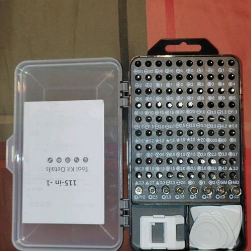 Mobile phone-watch screwdriver kit used, 115 pcs