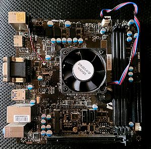 Msi AM1I motherboard (Μητρική) + cpu Amd athlon 5300 series FS1b (επεξεργαστής)
