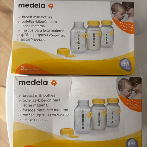 Medela breast milk bottles new