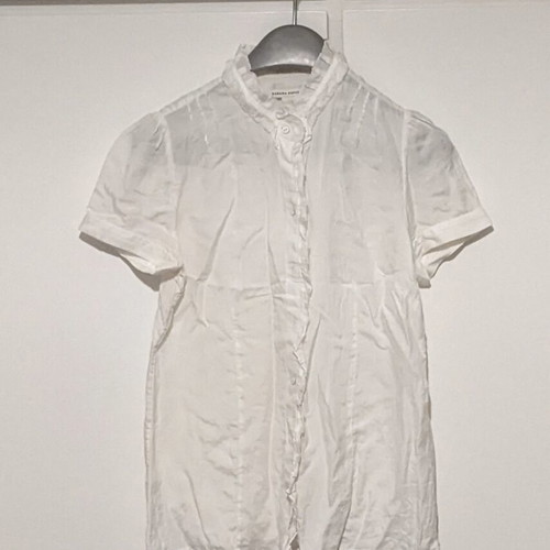 Banana Republic short-sleeve shirt like new, white, size S