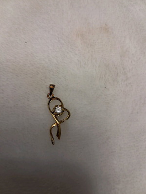 Silver 925 gold-plated pendant used with zircon