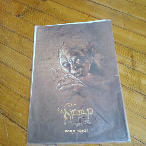 The Hobbit IMAX Exclusive Mini Poster Set used, 4 original 2012 posters