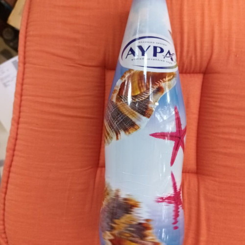 Aura collectible glass water bottle sea theme like new