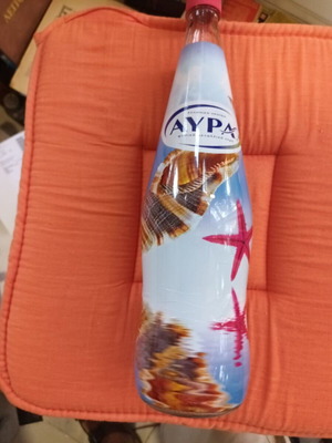 Aura collectible glass water bottle sea theme like new