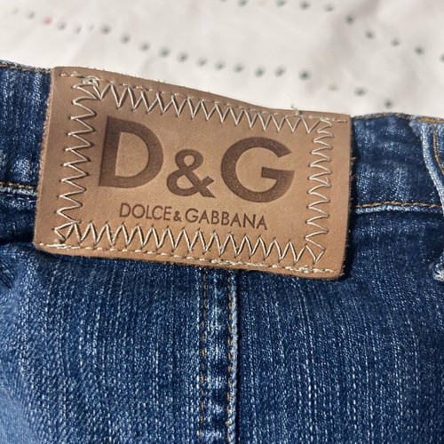 Original D@G denim mini skirt like new, blue, size L
