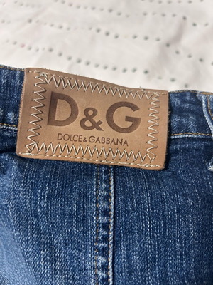Original D@G denim mini skirt like new, blue, size L