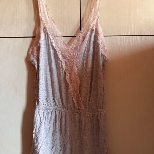 Summer romper new, gray and pink, size M