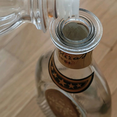 Metaxa collectible cognac bottle used, 1980s