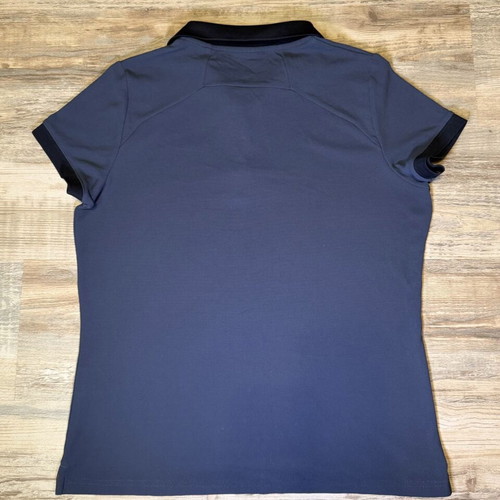 Helly Hansen Polo Shirt men's XL, used, steel blue with black collar