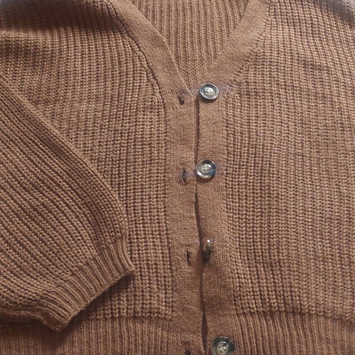 Knitted cardigan brown used, size XXXL
