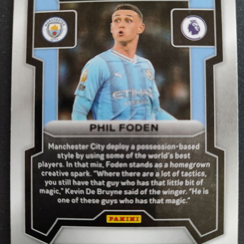 Panini Prizm Premier League Soccer 2023-24 Phil Foden No 2 card like new