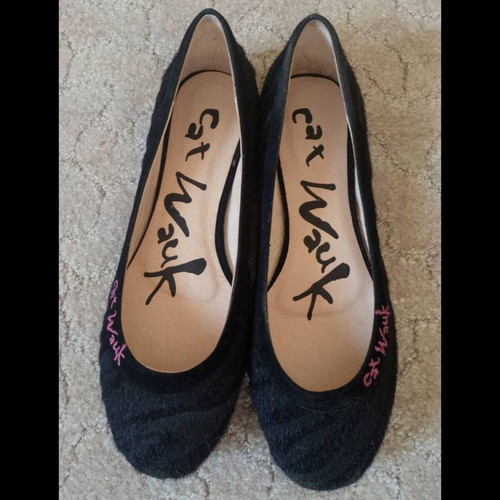 Catwalk Ballerinas New Black Gray Size 39