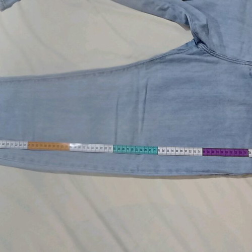 Losan women's high-waisted jeans like new, light blue with pleats