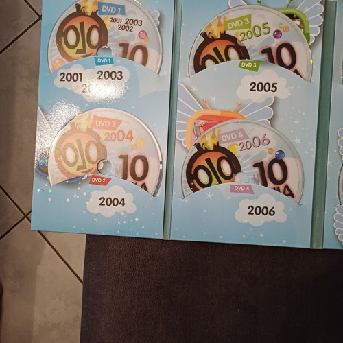 DVD box set with 8 DVDs and 3 best of Ola, like new