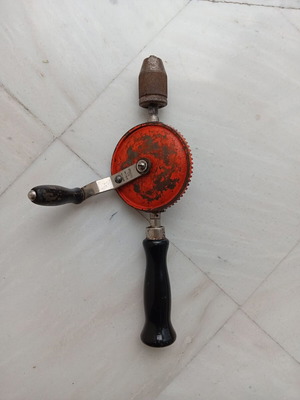 Vintage Stanley hand drill used, Canadian 1940-1950