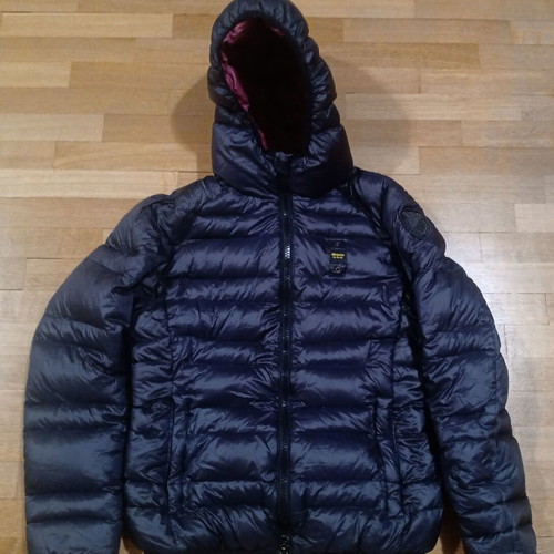 Blauer USA women's jacket with hood size S like new, black and purple
