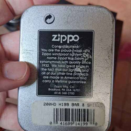 Zippo Harley-Davidson Bar & Shield 2003 lighter new, original box