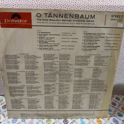 The Santa Claus Orchestra O Tannenbaum vinyl record used, Christmas carols