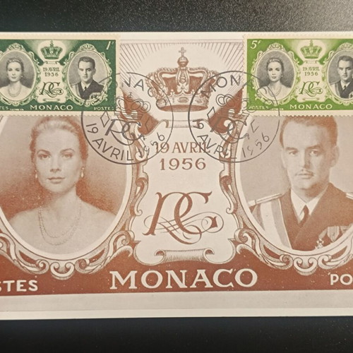 1956 Monaco Complete Stamp Series on Card new