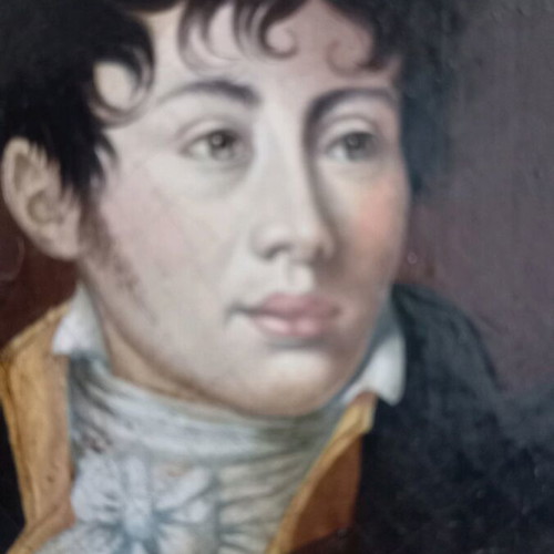 Pair of Italian oil painting portraits like new