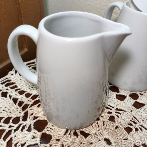 Set of 3 vintage Ionia Hellas porcelain milk jugs from 1970