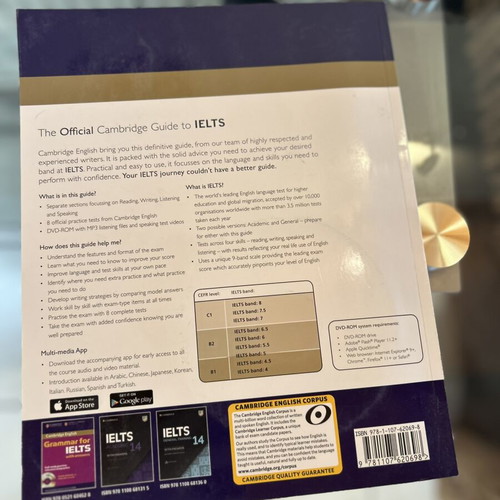 The Official Cambridge Guide to IELTS book used, English