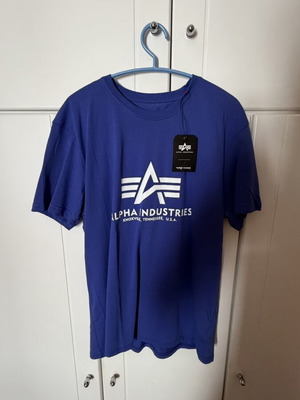T-shirt Alpha Industries μπλε μέγεθος L καινούργιο