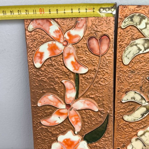 Chalcography set of 2 decorative pieces used with marks