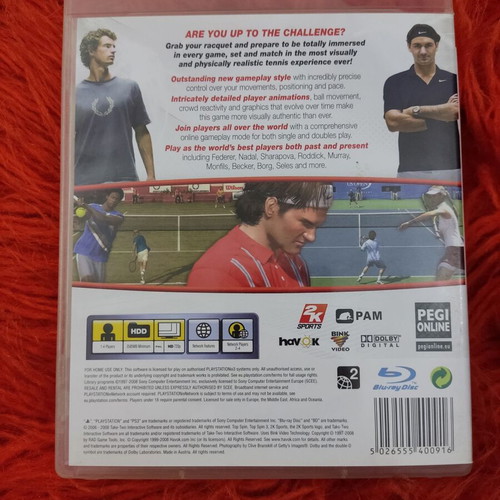 Top Spin 3 PlayStation 3 used with manual