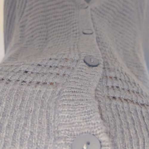 Gina knitted cardigan like new, small medium, blue purple